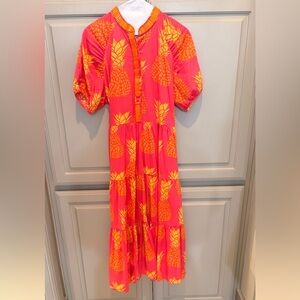 Sheridan French pink pineapple dress